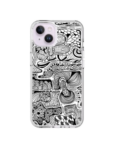 Coque iPhone 14 Plus Reflejo Reflet Noir et Blanc - Eleaxart