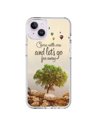 Coque iPhone 14 Plus Let's Go Far Away Ballons - Eleaxart