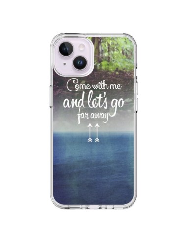 Coque iPhone 14 Plus Let's Go Far Away Forest Foret - Eleaxart