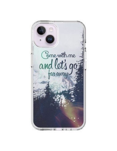 iPhone 14 Plus Case Let's Go Far Away Snow - Eleaxart