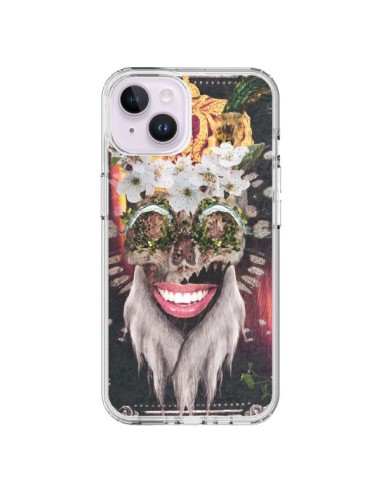 Coque iPhone 14 Plus My Best Costume Roi King Monkey Singe Couronne - Eleaxart