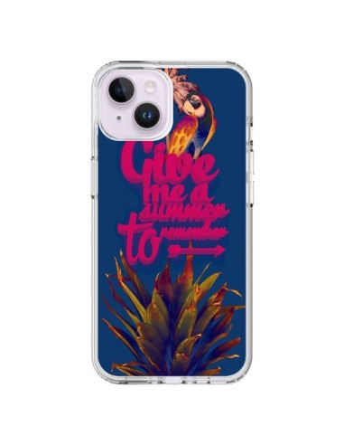 Coque iPhone 14 Plus Give me a summer to remember souvenir paysage - Eleaxart