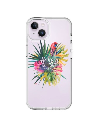 Coque iPhone 14 Plus Have a great summer Ete Perroquet Parrot - Eleaxart