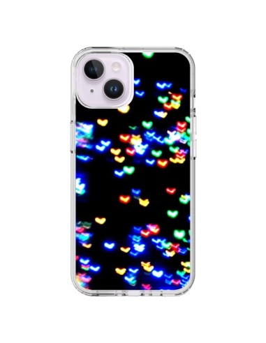 Coque iPhone 14 Plus Heart Coeurs Muticolores -  Léa Clément