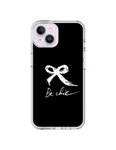 Coque iPhone 14 Plus Be Chic Noeud Papillon Blanc -  Léa Clément