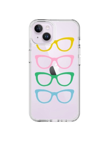 Coque iPhone 14 Plus Sunglasses Lunettes Soleil Couleur Transparente - Project M