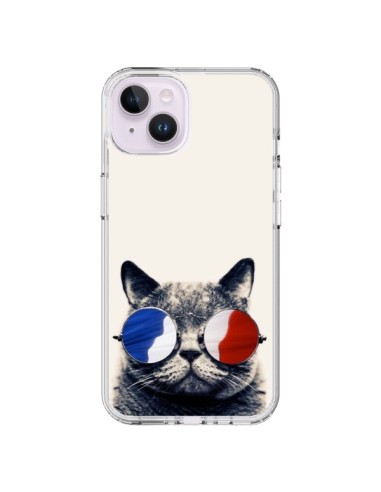 Cover iPhone 14 Plus Gatto con occhiali - Gusto NYC
