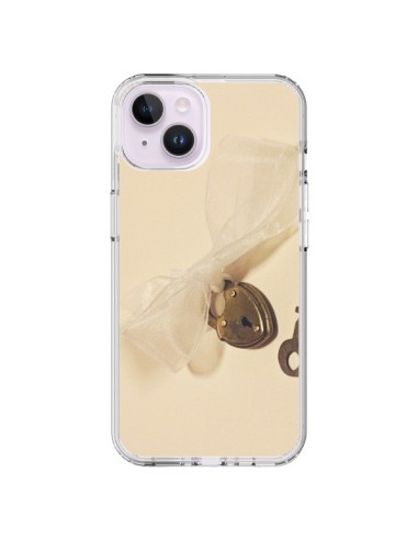 Coque iPhone 14 Plus Key to my heart Clef Amour - Irene Sneddon