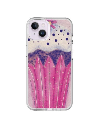 Coque iPhone 14 Plus Cupcake Rose - Irene Sneddon