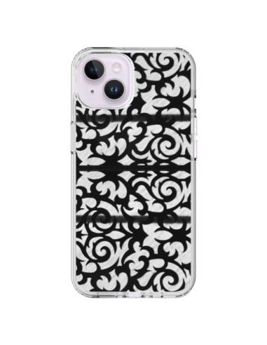 Cover iPhone 14 Plus Astratto Bianco e Nero - Irene Sneddon