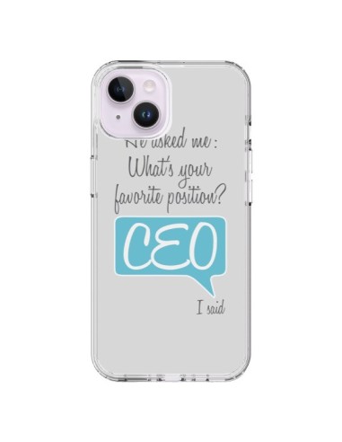 iPhone 14 Plus Case What's your favorite position CEO I said, Blue - Shop Gasoline