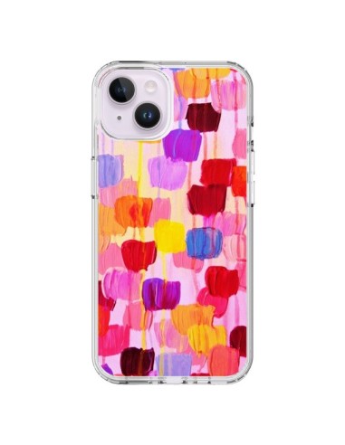 Coque iPhone 14 Plus Pois Roses Dottie - Ebi Emporium