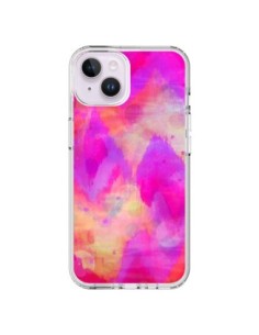 Coque iPhone 14 Plus Coeur Tribal Rose - Ebi Emporium