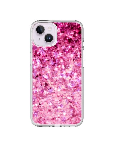 Coque iPhone 14 Plus Romance Me Paillettes Roses - Ebi Emporium