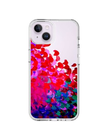 Coque iPhone 14 Plus Creation in Color Pink Rose Transparente - Ebi Emporium