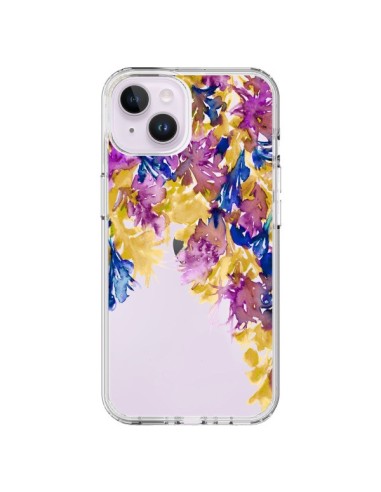 Coque iPhone 14 Plus Cascade Florale Transparente - Ebi Emporium