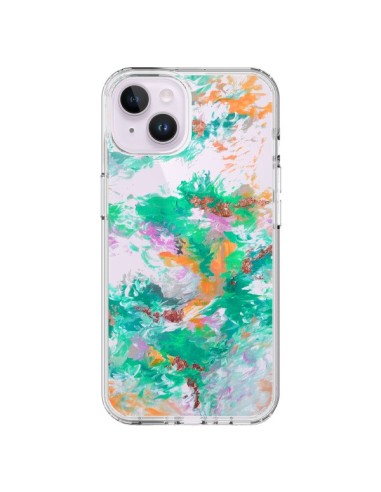 Cover iPhone 14 Plus Sirena Fiori Trasparente - Ebi Emporium