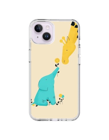 Cover iPhone 14 Plus Elefante Cucciolo Giraffa - Jay Fleck