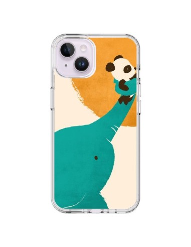 Coque iPhone 14 Plus Elephant Help Panda - Jay Fleck