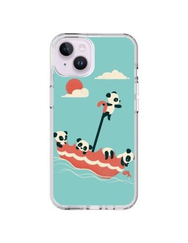 Coque iPhone 14 Plus Parapluie Flottant Panda - Jay Fleck