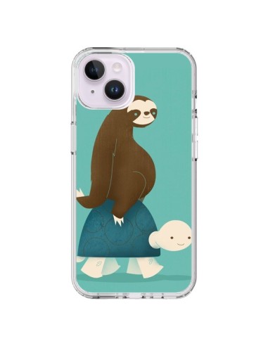 iPhone 14 Plus Case Turtle Taxi Singe Slow Ride - Jay Fleck