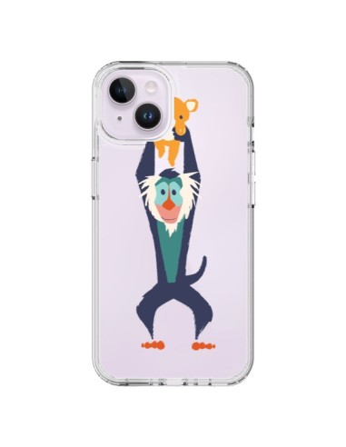 Coque iPhone 14 Plus Futur Roi Lion King Rafiki Transparente - Jay Fleck