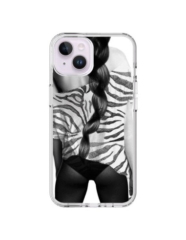 Coque iPhone 14 Plus Femme Zebre - Jenny Liz Rome