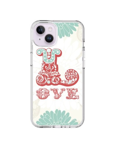 Coque iPhone 14 Plus Love Fleurs Flourish - Javier Martinez