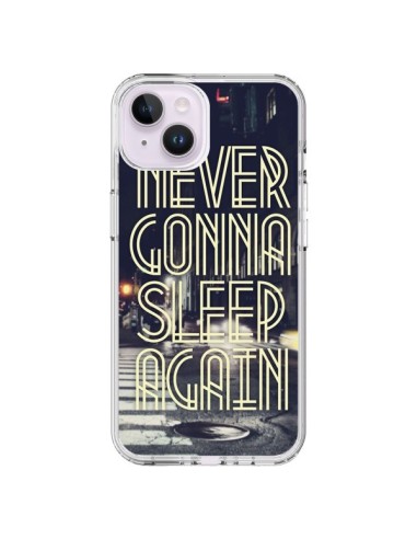 Coque iPhone 14 Plus Never Gonna Sleep New York City - Javier Martinez