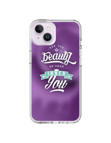 Coque iPhone 14 Plus Beauty Violet - Javier Martinez