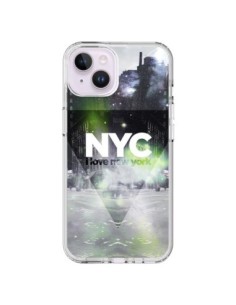 Cover iPhone 14 Plus I Love New York City Verde - Javier...