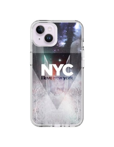 Coque iPhone 14 Plus I Love New York City Bleu - Javier Martinez