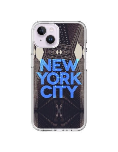Coque iPhone 14 Plus New York City Bleu - Javier Martinez