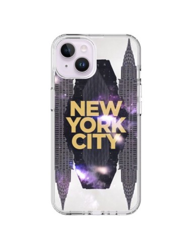 Coque iPhone 14 Plus New York City Orange - Javier Martinez