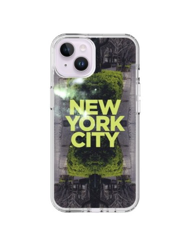 Coque iPhone 14 Plus New York City Vert - Javier Martinez