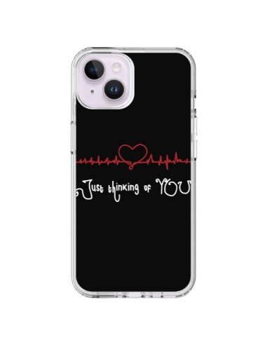 Coque iPhone 14 Plus Just Thinking of You Coeur Love Amour - Julien Martinez