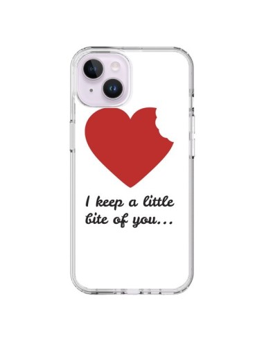 Coque iPhone 14 Plus I Keep a little bite of you Coeur Love Amour - Julien Martinez