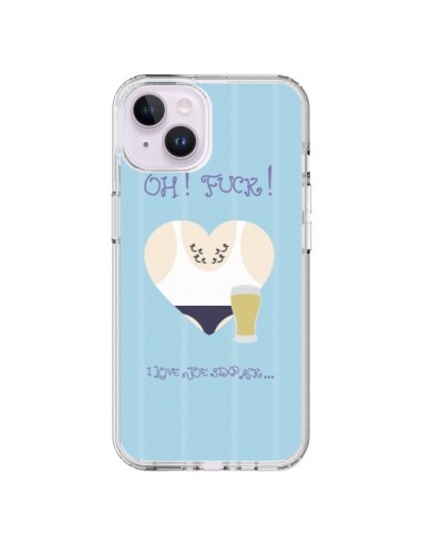 Coque iPhone 14 Plus Homme Man Fuck Love Coeur Amour - Julien Martinez