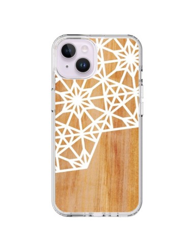 Coque iPhone 14 Plus Frozen Stars Etoile Bois Azteque Aztec Tribal - Jenny Mhairi