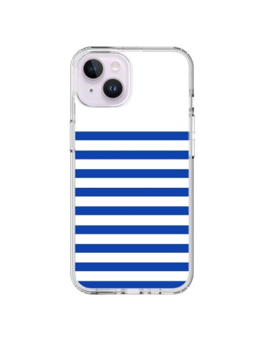 Coque iPhone 14 Plus Mariniere Bleu - Jonathan Perez