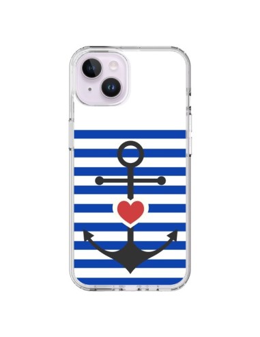 iPhone 14 Plus Case Mariniere Ancora Marina Heart - Jonathan Perez