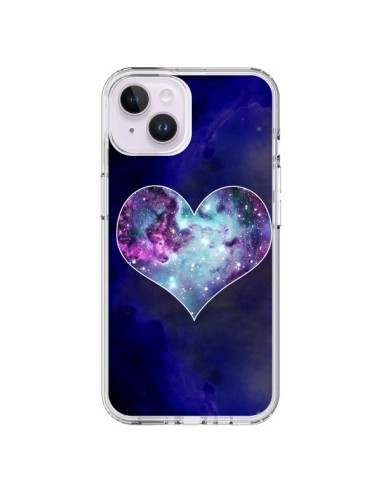 Coque iPhone 14 Plus Nebula Heart Coeur Galaxie - Jonathan Perez