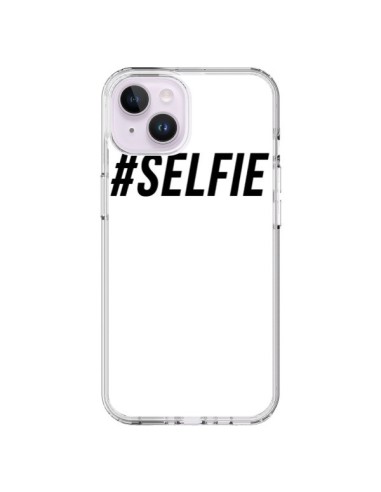 Coque iPhone 14 Plus Hashtag Selfie Noir Vertical - Jonathan Perez
