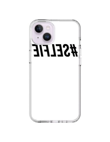 Coque iPhone 14 Plus Hashtag Selfie Noir Inversé - Jonathan Perez