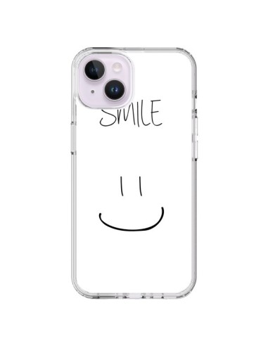 Coque iPhone 14 Plus Smile Souriez en Blanc - Jonathan Perez