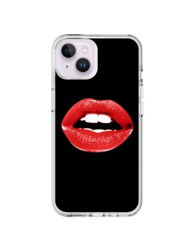 Coque iPhone 14 Plus Lèvres Rouges - Jonathan Perez