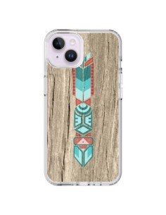 iPhone 14 Plus Case Totem Tribal Aztec Wood Wood -...