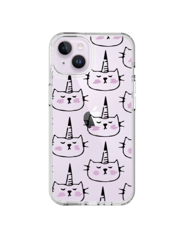 Cover iPhone 14 Plus Unicorno Disegno Trasparente - Dricia Do