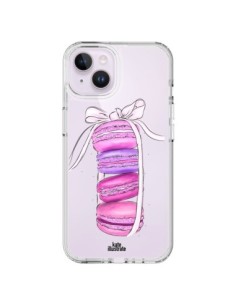 Coque iPhone 14 Plus Macarons Pink Purple Rose Violet...