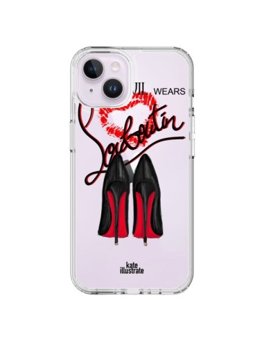 Coque iPhone 14 Plus The Devil Wears Shoes Demon Chaussures Transparente - kateillustrate